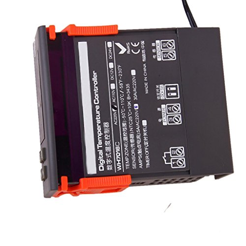 4 Stellige LCD Anzeigen Digital Temperaturregler WH7016C - 3