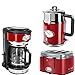 Produktbild Frühstücksserie RETRO RIBBON RED Glas & 4- Scheiben Toaster Russell hobbs im modernen Retro Design 3Teile=1Preis