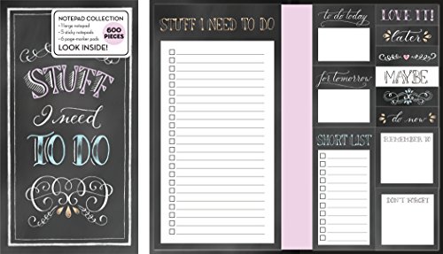 Preisvergleich Produktbild Book of Sticky Notes: Stuff I Need to Do (Chalkboard)