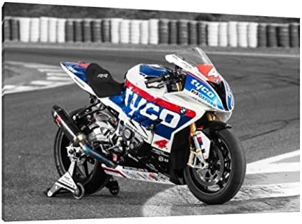 Tyco BMW S1000RR 30x20 Inch Canvas - Ian Hutchinson TAS Race Bike
