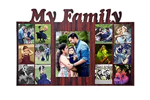 Pixelkari - My Family Wooden Photo Frame with pic (16x24 inch)