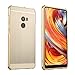 Produktbild Xiaomi Mi Mix 2 Hülle,Mi Mix 2 Metall Cover,WIWJ Handyhülle Metall Case Cover 2 in 1 Aluminium Rahmen Zurück Rückseite Bumper Case Metal Hülle Ultra Dünn Anti-Scratch Shockproof Hard Schutz Handy Hülle Case Schutzhülle für Xiaomi Mi Mix 2+1x Touch Stylus Pen-Tyrant Gold