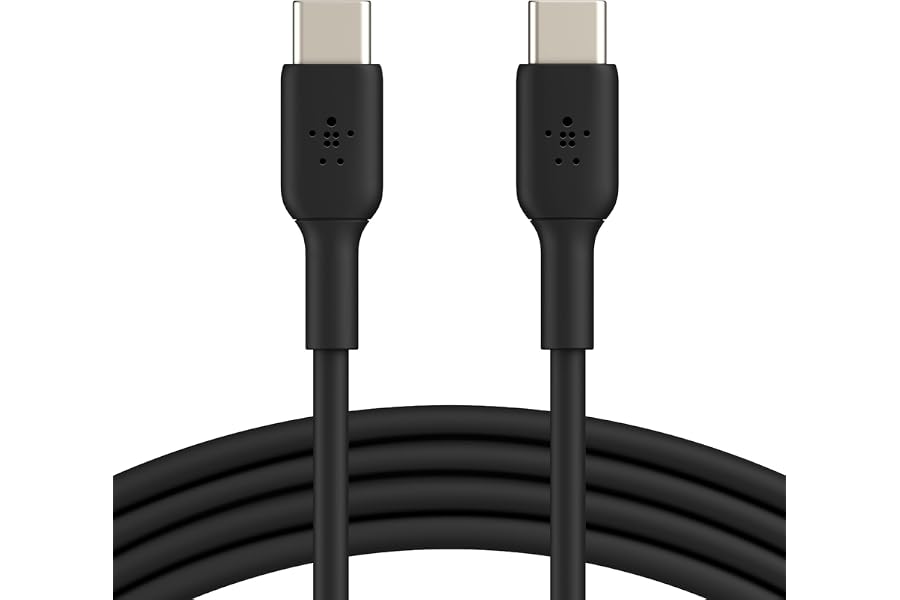Belkin BoostCharge USB-C to USB-C fast charger cable, USB type C charger cable fast charging for iPhone 16, 15, Samsung Galax