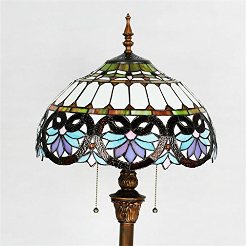 SINCERE@ 16-Zoll-Tiffany Europäischen Retro Stehleuchte Schlafzimmer Nachthochzeits-Geschenk-Dekoration Schlafzimmer Arbeitszimmer Stehlampe Minimalistische Mode