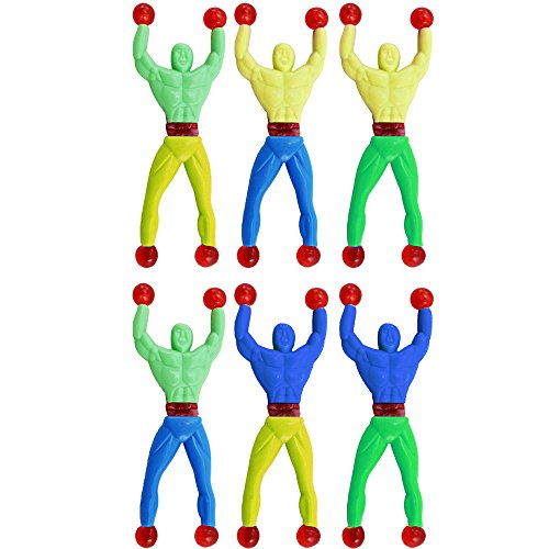 COM-FOUR 20er Set Sticky Ninja Fensterkletterer, in verschiedenen Farben, 9 cm - 3