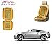 Auto Pearl - Premium Quality Car Wooden Bead Seat Cushion with Beige Velvet Border For - BMW 370z - Set of 2Pcs RS.899.00