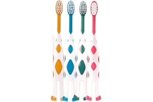 XUANYIJIE Kids Toothbrushes 3-5 Toddler Children's Manual Toothbrushes 2-3 Years Soft Bristles Kids Toothbrush for Boys Girls Child 2-5 Years 4 Pack