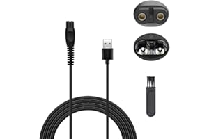 AZLANWAY 5V USB Cable Chargeur pour Philips One Blade QP1924 QP2734 QP2724 QP2824 QP2834 S3243 MG5910 360 Series 2400 QP1424 X3001 MG5910 MG7910 Remplacement USB Cordon d'alimentation pour Rasoir Phillips