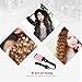 CkeyiN ® 22mm 3 Barrels LCD Display Wave Curler Ceramic Curling Wand Hair Iron Tongs Temperature Adjustable Heat Hair Curling Tool with Heatproof Glove