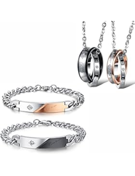 Kim Johanson Edelstahl Pärchen Schmuckset