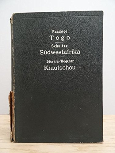 (Hrsg.)). Das Deutsche Kolonialreich. 3 Tle. in 1 Bd. Leipzig u. Wien, Bibliogr. Institut, 1914. VII, 541, VI S., 2 Bll., IV S., 8 Bll. Mit zahlr. Tafeln, 12 Farbkarten sowie 26 Textkarten, Profilen und Diagrammen. 4°. Schlichter Lwd. d. Zt. (Rücken lädiert).