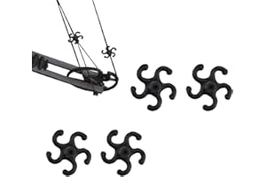 ZSHJG 4pcs Tir à l'arc Arc Stabilisateur de Chaîne Silencieux de Corde d'arc pour Arc à Poulies String Cordes Silencieux