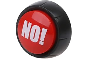 siwetg Neuheit Big Red No Button No Sound Button Desktop Sound Spielzeug Great for Eltern, Kollegen Gag Witz