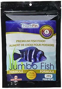Northfin Fish Food Jumbo Formula 4mm Pellet 250 Gram - Food for Frontosa