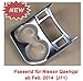 Produktbild ZUBEHÖR - NISSAN QASHQAI 2014 2015 2016 MATT CHROM BLENDE FÜR BECHERHALTER GLASHALTER TUNING CHROMBLENDE