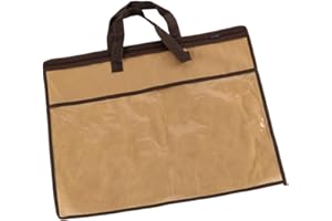 FytStycale Sac de Rangement pour Oreillers, Sac à Main, Organisateur de Literie en PVC avec Fermeture Éclair, Housse de Protection Anti-Poussière pour Couettes, Organisateur de Maison et Voyage,Marron