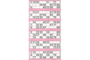 CARTALOTO- 8 Carnets de 750 Tickets Jumbo Bingo – Rose, JOJBB1-08, Multicouleur