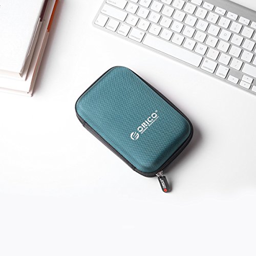 ORICO Festplattentasche Schutztasche Schutzbox für 2,5 Zoll externe tragbare Festplatten Western Digital WD Seagate Toshiba Samsung Intenso (2.5″, Blau) - 7