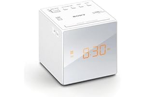 Sony ICF-C1W Uhrenradio (LED-Display, Alarm) weiß