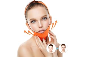 WYTINO Cintura per il sollevamento del viso Riduttore per doppio mento, V-Line mento guancia sollevare cinghia anti rughe fasciatura dimagrante viso per elimina il rilassamento cutaneo (Orange)
