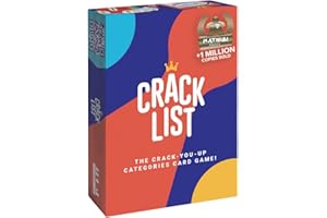 CRACK LIST Card & Board Game | Fun Family Party Game for Kids & Adults | Fast-Paced Travel Game for 2–8 Players | Great for Game Night Holiday Entertainment