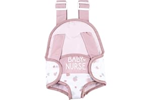 Smoby - Baby Nurse - Porte Bébé - pour Poupons et Poupées Jusqu'à 42 cms - 2 Lanières Réglables - A Partir de 3 Ans