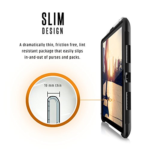 Urban Armor Gear Metropolis Schutzhülle nach US-Militärstandard für Apple 10,5″ iPad Pro (2017) – blau [Verstärkte Ecken | Wake/Sleep | Sturzfest | Antistatisch Standfunktion] – IPDP10.5-E-CB - 3