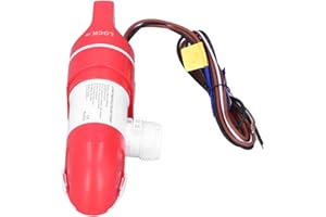 Wakects Pompa di Sentina per Barche, Pompa di Sentina Bassa, Pompa di Sentina Automatica a 360 Gradi, Pompa di Sentina per Barche 12V 1100GPH, Pompe di Sentina per Barche, Kit Pompa di