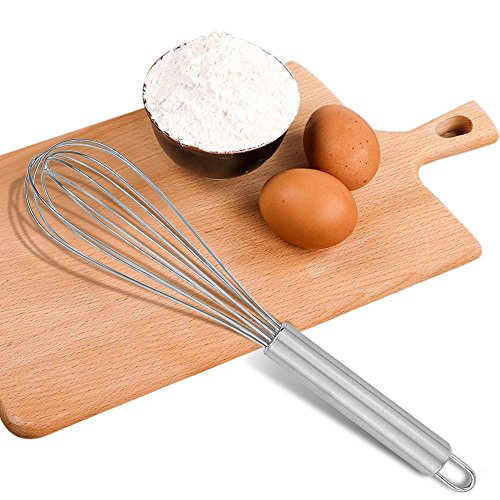 Küchen Schneebesen, Ishua Edelstahl Ballonschneebesen, Eier, Milch. Küchenutensil zum Mischen, Schlagen und Rühren, Set 8 Zoll + 10 Zoll + 12 Zoll - 2