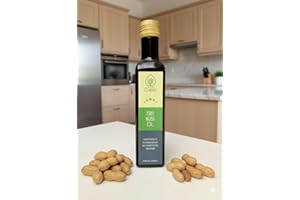 Odenwälder Lebensmittel Premium Erdnuss-Öl, aus besten Erdnüssen, Ideal zum Anbraten, für Dressings & kreative Gerichte – Made in Germany – 250ml