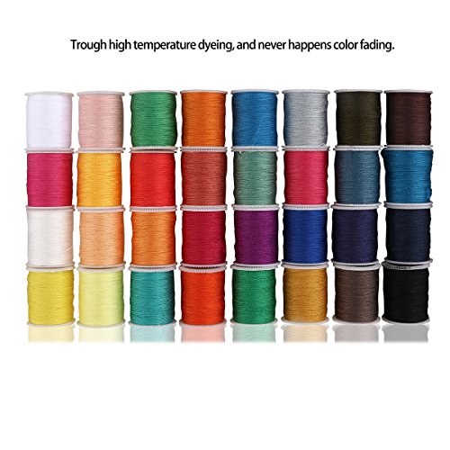 Ailiebhaus Nähset Nähmaschinengarn für Zuhause,Reise und Notfall Handarbeiten-Boxset 100 in 1 (100-er) - 4