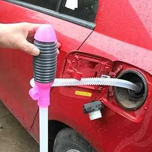 ARV Emergency Oil Fuel Water Pump Portable Car Hand Siphon and Oil Transfer Pump for Home Basement, Garage & Use Hand Siphon Pump Oil Gasoline Petrol Fuel Liquid Transfer Tool ( Pack Of 1)