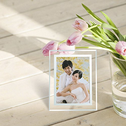 Giftgarden 13×18 Glas Bilderrahmen für Hochzeit Dekoration Glasrahmen - 3