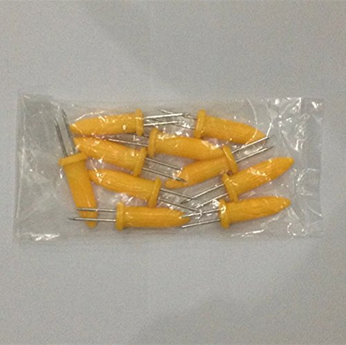 Grillzubehör, Maiskolbenhalter, bunt, für Spieße BBQ Twin Prong Zuckermais Halter Gabel Küche Werkzeug -10 Stk - 4