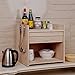 Produktbild M-Dish racks- Kreativ Mehl Racks Zwei Ebenen Hölzerne Multifunktionsküche Regal Mikrowelle Rack (Rolltor) Backofen Regal Klassifiziert-Abstellflächen ( farbe : B , größe : S )