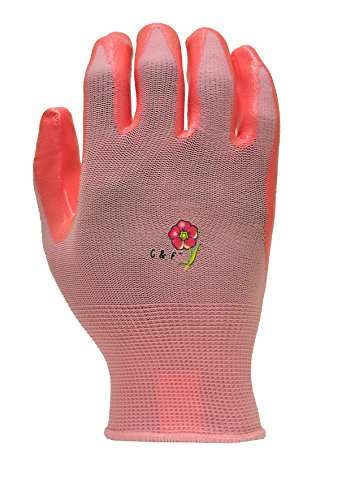G & F 15226 M Damen Garten Handschuhe, mittel, verschiedene Farben (6 Stück) - 9