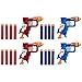 Produktbild NERF N-Strike Elite Sonic Fire and Ice Jolt Team Pack of Four Blasters