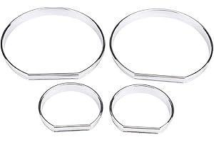 Nikou 4 stücke Auto Front Dashboard Tachometer Messgerät Dekoration Rahmen Zifferblatt Ringe Trim für E46