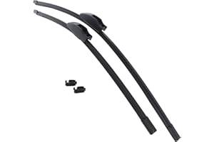 XYZ Parts Front Exact Fit Aero Windscreen Wiper Blades Pair Set Compatible with Ford Transit Mk7 Chassis Cab & Van 2006-2014 26" 65 cm 22" 55 cm Replacements