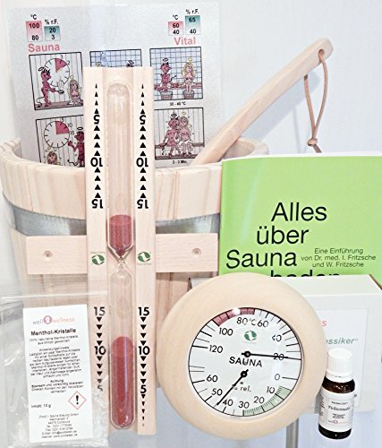 SudoreWell® Sauna Starter Set 2 / Saunazubehör Set 2 - 9-teilig