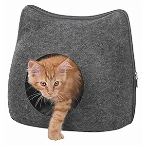 Trixie, Germany Trixie Cat Cuddly Cave Anthracite, 15x15x14 inch, Grey, Medium, 280 Gram, m (T36318)