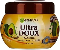 Garnier - Ultra DOUX Huile d'Avocat et Beurre de Karit&eacute; - Masque Cheveux Tr&egrave;s Secs Fris&eacute;s - Lot de 2