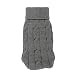 Produktbild sourcingmap® Pet Chihuahua Verdreht Knit gerippt Cuff Rollkragen Hunde Pullover Grau XXS