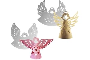 Fustella A Forma Di Angelo,Asudaro Fustelle Angelo Decorazione Di Albero Di Natale Set Di Fustelle Motivo Natalizio Kit Da Disegno Per Stencil In Riutilizzabile Di Natale Fustelle Di Natale
