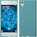 Produktbild PhoneNatic Case für Sony Xperia XZ1 Compact Hülle Silikon Türkis Transparent Case