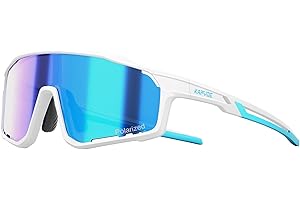 KAPVOE Occhiali da Sole Bambini Polarizzati Sportivi Ciclismo Bici MTB Baseball Softball Running 3-14 Anni - K9033