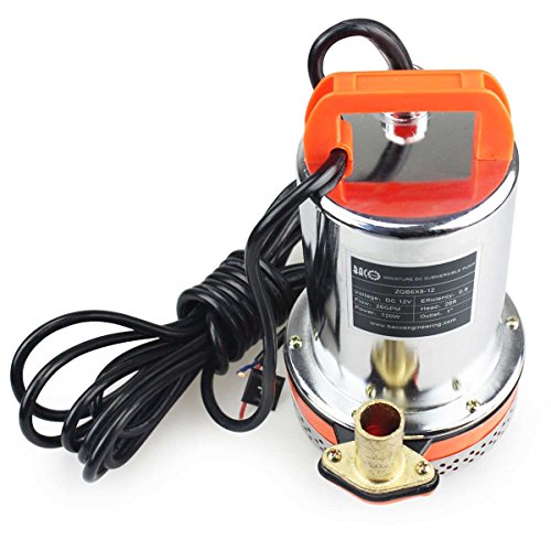 BACOENG DC 12V Elektrische Solar Tauchpumpe Wasser Brunnenpumpe für Bauernhof Weide 26FT - 2