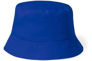 BLUECHOLON Cappello da pesca per bambini 100% cotone. Cappello pescatore bambino ragazza. Cappello Pescatore Tipo Bob. Berretto Bucket. Taglia unica 54