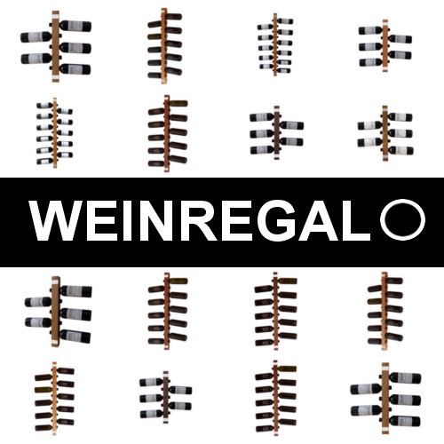 WEINREGALO Untersetzer Ulme | 10 x 10cm für Gläser aus Holz – 6er Set – Glasuntersetzer für Tisch und Bar - 5