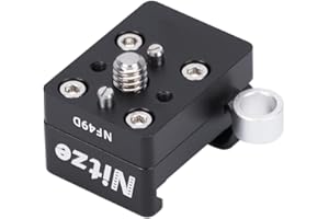 Nitze Quick Release NATO Clamp mit 1/4" Positionierungsstiften, Schnellspann NATO Lock Klemme für Monitorkäfig, Kamerakäfig, LED-Licht, Mikrofon und Magic Arm – NF49D